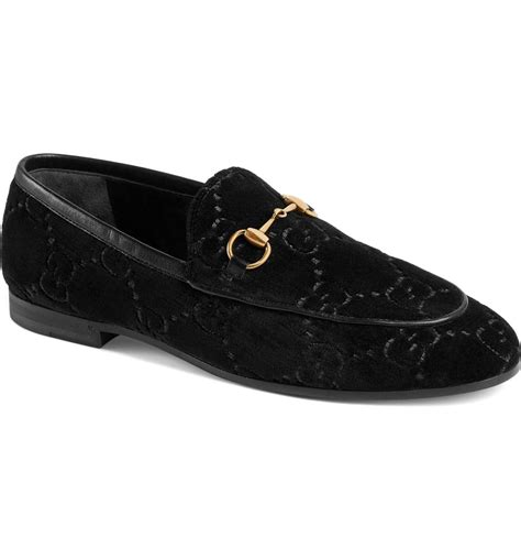 gucci velvet fur heels|Gucci jordaan loafer.